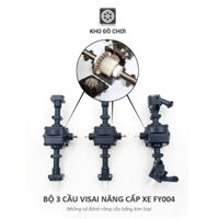 Bộ 3 cầu visai nâng cấp cho xe FY004 (Nhông + Bánh răng kim loại)