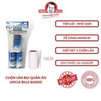 Bộ 3 Cây Lăn Bụi Quần Áo Bỏ Túi Uncle Bilss BL0055 Nhỏ Gọn - Tiện Dụng - Thích hợp mang đi mọi nơi