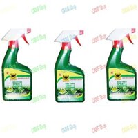 BỘ 3 CHAI PHÂN BÓN LÁ PHA SẴN CHO HOA LAN VÀ CÂY CẢNH DẠNG XỊT ĐẦU TRÂU SPRAY 1 (500ML/CHAI)