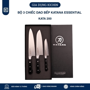 Bộ 3 chiếc dao bếp thương hiệu KATANA Essential - Dao thái thịt cá - Dao đa năng -  Dao gọt hoa quả - KATA200