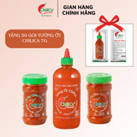 Bộ 3 Chua Cay Mê Ngay: Tương Ớt Tươi Chilica 712g - Ớt Bằm Chilica 212g - Ớt Bằm Chilica Có Tỏi 212g