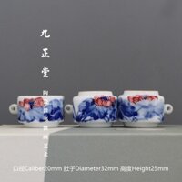 Bộ 3 Cóng - Cóng Khuyên - Cóng chim vẽ tay - Cửu Chính Đường - sen