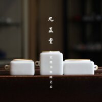 Bộ 3 Cóng - Cóng Khuyên - Cóng chim vẽ tay - Cửu Chính Đường - Miệng mạ vàng