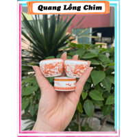 Bộ 3 cóng sứ cho lồng chào mào, hàng trung loại 1 kèm tai