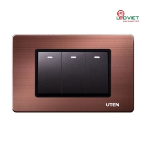 Bộ 3 công tắc 1 chiều cỡ S Uten A8-3PGK11SS/PM3