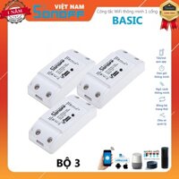 Bộ 3 Công Tắc Điều Khiển Từ Xa Sonoff basic Kết Nối Wifi