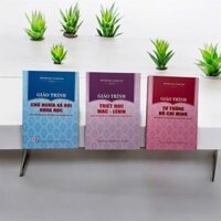 Bộ 3 cuốn sách giáo trình: Chủ nghĩa xã hội khoa khọc + Tư tưởng Hồ Chí Minh + Triết Học Mác Lênin (2024)