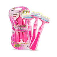 Bộ 3 Dao cạo lông dành cho nữ Kai Razor Pure Komachi 4 lưỡi - Nhật Bản