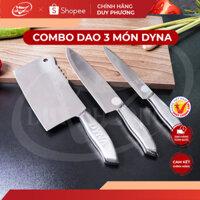 Bộ 3 DAO Gồm 1 Dao Chặt + 1Dao Phi Lê Cá + 1Dao Sashimi - Sản phẩm LẺ của Bộ Dao DYNA Duy Phương.