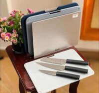 Bộ 3 dao và 3 thớt kèm giá đựng Joseph Joseph 60194
