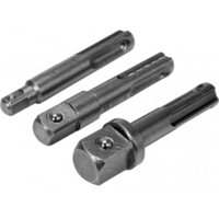 Bộ 3 đầu chuyển SDS Plus sang đầu vuông 1/4" 3/8" 1/2" Yato YT-04686 - Ba Lan