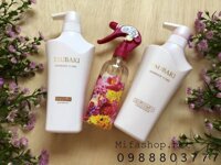 Bộ 3 dầu gội tsubaki damage care màu trắng phục hồi tóc hư tổn