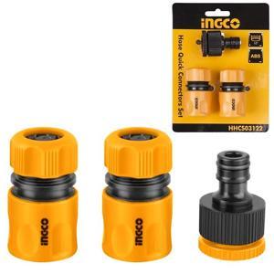 Bộ 3 đầu nối nhanh máy xịt rửa Ingco HHCS03122