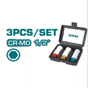 Bộ 3 đầu tuýp lục giác Total THMLNS031