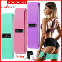 Bộ 3 Dây Kháng Lực Tập Mông Trái Đào Mini Band  Dây Đàn Hồi Hỗ Trợ Tập Chân, Đùi, Mông Tập Gym Tập Thể Thao miniBand Cao Cấp Chính Hãng Dododios Có Chọn Từng Dây - Dây Tím 150lbs