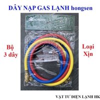 Bộ 3 Dây Nạp Gas R22 HS-336 HONGSEN Tặng Kèm ty ron ba dây sạc ga tủ lạnh điều hòa máy lạnh 22 Tốt