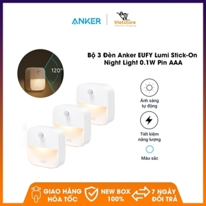 Bộ 3 đèn Eufy Lumi Stick-On Night Light, 0.1W - T1301