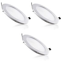 Bộ 3 Đèn Led Downlight âm trần siêu mỏng 9W (Ánh Sáng Vàng)