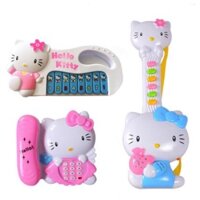 Bộ 3 Đồ Chơi Đàn Mèo Kitty Cho Bé
