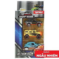 Bộ 3 Đồ Chơi Mô Hình Hợp Kim Xe Thám Hiểm - Winka DK81109