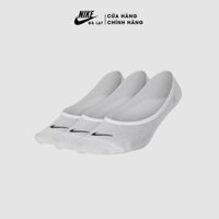 Bộ 3 Đôi Tất Lười Nike chính hãng SX4863-101 Vớ thể thao co giãn tốt, vải cotton thoáng mát