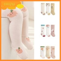 Bộ 3 đôi WMMB Tất Cotton dài đến đầu gối cho trẻ sơ sinh Tất ống dài thoải mái