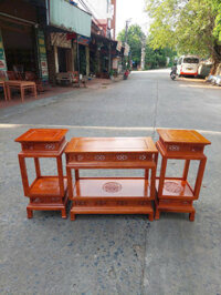 Bộ 3 đôn đẹp gỗ hương ĐTT35