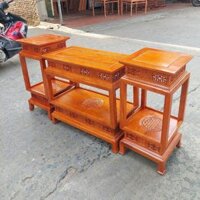 Bộ 3 đôn đẹp gỗ hương ĐTT37