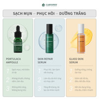 BỘ 3 DÒNG SERUM HOT HIT NHẤT CARYOPHY (Serum Portulaca Ampoule 10ml, Serum Skin Repair 50ml, Serum Glass Skin 50ml)