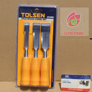 Bộ 3 đục cán gỗ Tolsen 25380