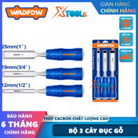 Bộ 3 đục gỗ 12-19-25mm WADFOW WWC2203, chiều dài 105mm, chiều rộng 12mm(1/2")-19mm(3/4")-25mm(1") dùng điêu khắc