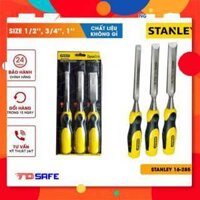 Bộ 3 đục gỗ cầm tay STANLEY(16-285) Mũi đục gỗ hợp kim thép  chống gỉ và ăn mòn, cứng rắn, tay cầm thoải mái, tiện dụng