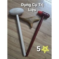 Bộ 3 dụng cụ massage day gõ huyệt bàn chân bằng gỗ, dụng cụ massage chân, cây bấm huyệt