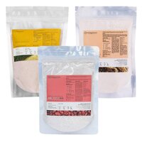 Bộ 3 Dưỡng Da Thiên Nhiên Milaganics: Bột Cám Gạo (200g) + Bột Yến Mạch (200g) + Bột Đậu Đỏ (200g) LazadaMall