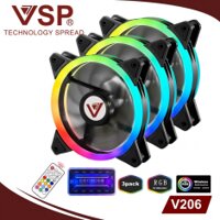 Bộ 3 Fan case led RGB V206