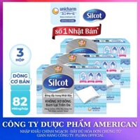Bộ 3 hộp bông tẩy trang Silcot 82 miếng/hộp