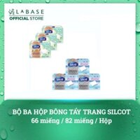 Bộ 3 hộp Bông tẩy trang Silcot T7