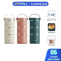 Bộ 3 hộp cơm giữ nhiệt LocknLock LHC8058, Hàng chính hãng, 1 hộp 400ml, 2 hộp 380ml - JoyMall