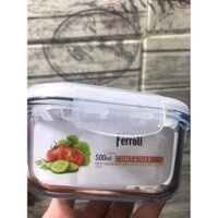 Bộ 3 Hộp cơm thủy tinh FEROLI ❌𝙁𝙍𝙀𝙀𝙎𝙃𝙄𝙋❌ Hộp đựng cơm thủy tinh chính hãng