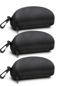 Bộ 3 Hộp Đựng Mắt Kính Có Móc Treo Màu Đen