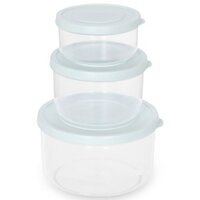 Bộ 3 hộp đựng thực phẩm nhựa 500 - 1000 - 2000 ml Inochi Hokkaido HIN.HOTR.BO02 Xanh mint