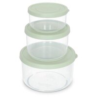 Bộ 3 hộp đựng thực phẩm nhựa 500 - 1000 - 2000 ml Inochi Hokkaido HIN.HOTR.BO02 Xanh nhạt