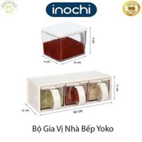 Bộ 3 Hộp Gia Vị Nấu Ăn Nhà Bếp Yoko Cao Cấp