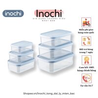 Bộ 3 hộp nhựa đựng thực phẩm INOCHI Hokkaido  chữ nhật,Hộp đựng đồ ăn tủ lạnh