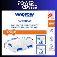 BỘ 3 HỘP NHỰA TRONG SUỐT CHIA NGĂN ĐỰNG LINH KIỆN - HÀNG CHÍNH HÃNG