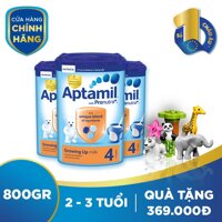 Bộ 3 hộp sữa bột Aptamil số 4 (800g) - Tặng 1 bộ đồ chơi lắp ráp Lego Duplo trị giá 369.000đ LazadaMall