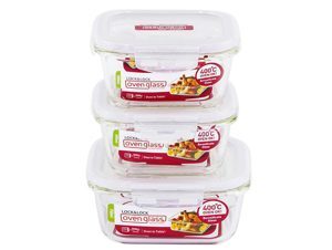 Bộ 3 hộp thuỷ tinh Lock&Lock Euro LLG224S3