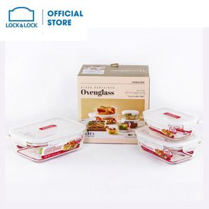 Bộ 3 hộp thủy tinh Lock&Lock Euro LLG422S03