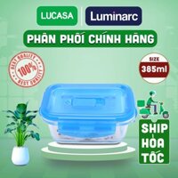 Bộ 3 Hộp Thủy Tinh Luminarc Pure Active Chữ Nhật 385ml - BOL1958 | Phân Phối Chính Hãng