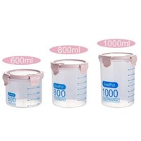 Bộ 3 hũ hộp nhựa (3 size 600ml, 800m, 1000ml )